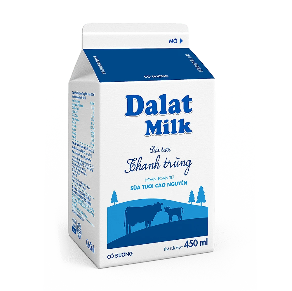 Dalatmilk Có Đường 450ml