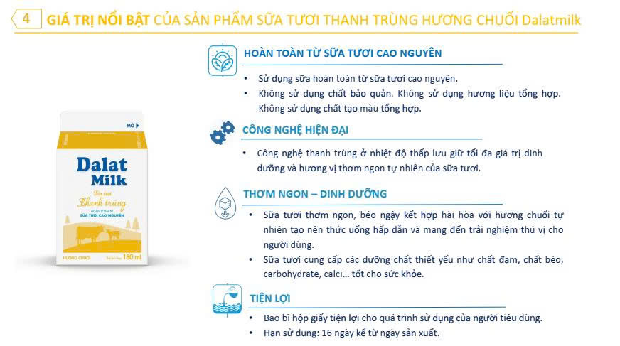 Dalatmilk Hương Chuối 180ml